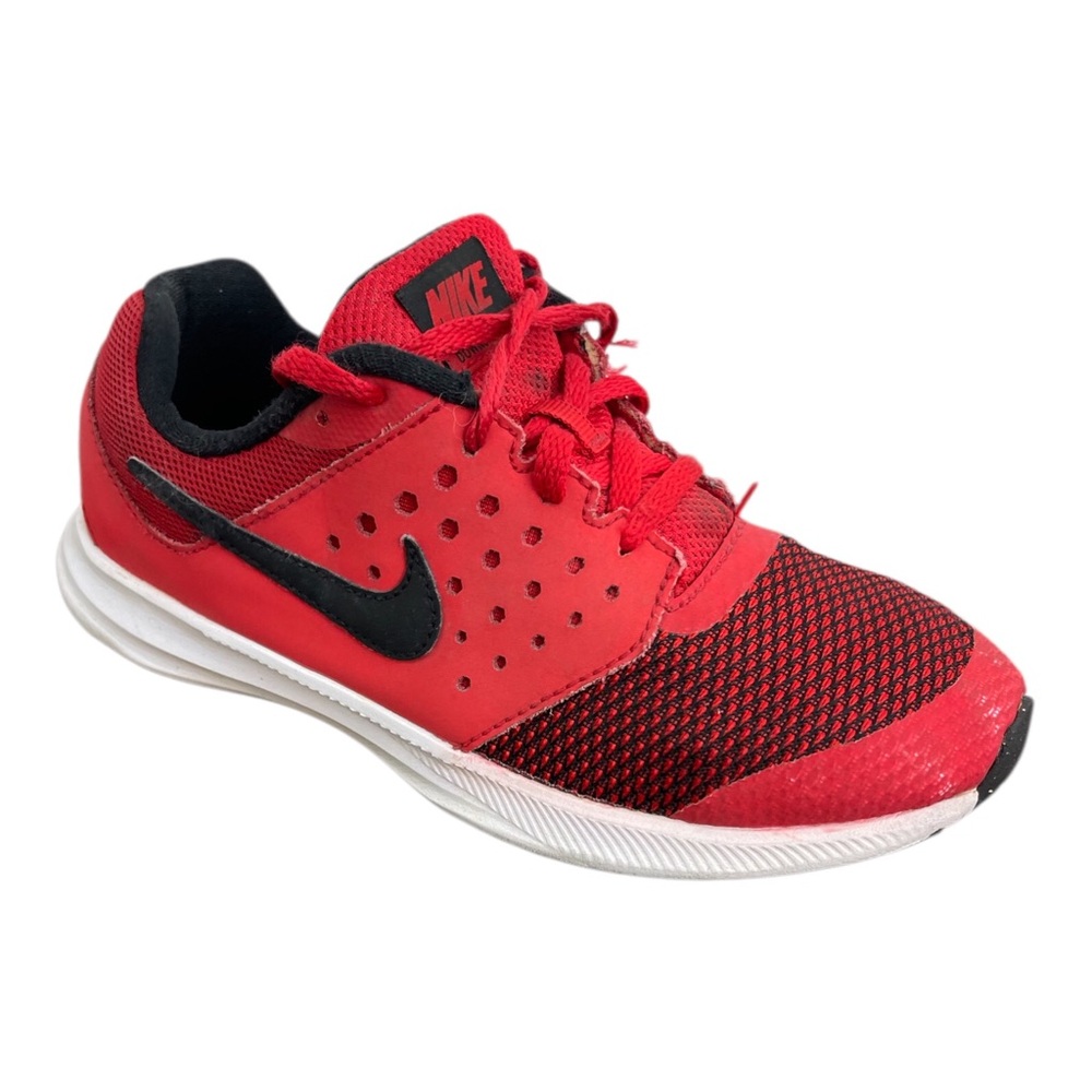 NIKE YOUTH DOWNSHIFTER RUNNING Sneaker Size 3Y SHOES RED BlackATHLETIC Unisex